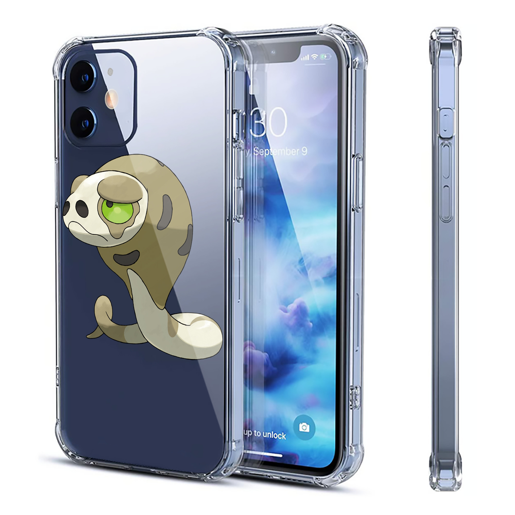 （画像用） ポケットモンスター Pokémon 【iPhone 12シリーズ対応】透明スマホケース（クリアソフトケース）